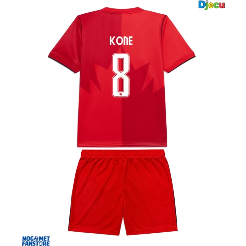 Kanada Ismael Kone #8 Domaci Dres za djecu SP 2026 Kratak Rukav (+ Kratke hlače)